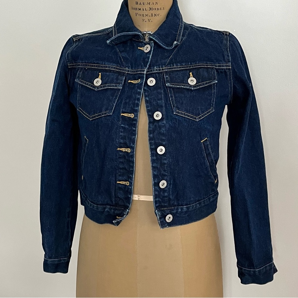 Vintage Express Jeans Dark Wash Jean Jacket